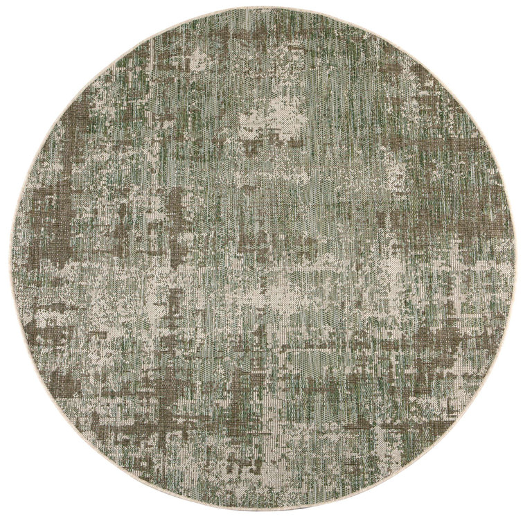 Brambly Cottage Mcguigan Flatweave Green/Grey Rug Wayfair.co.uk